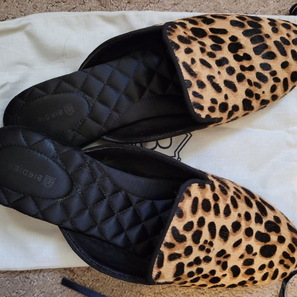Birdies Cheetah Print Calf Hair SZ 9